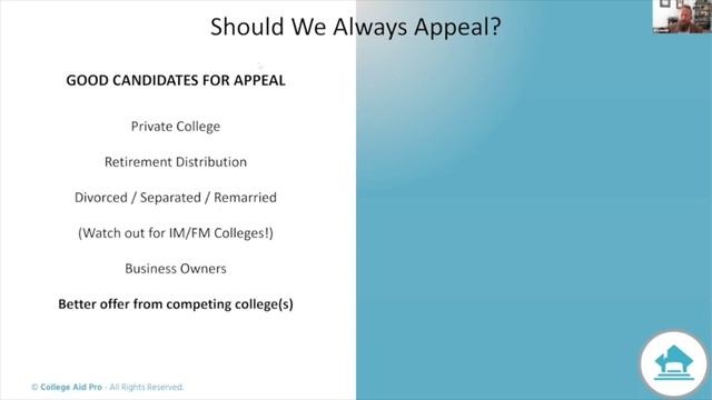 Don't Leave Money on the Table: Maximizing Your Financial Aid Package Through Appeals 4.24.24 смотреть онлайн