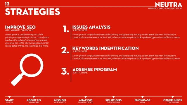 Neutra - Two Colors Keynote & PowerPoint Template смотреть онлайн