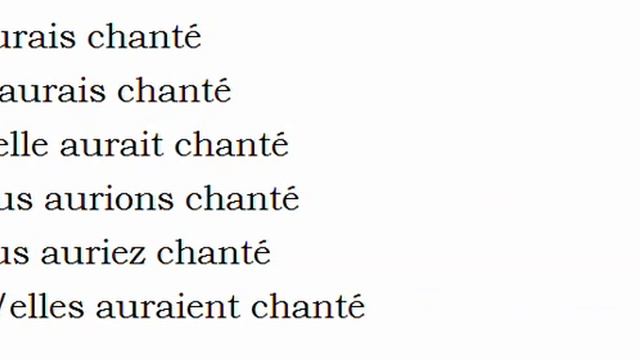 Изучение французского языка = Спряжение глаголов = Chanter смотреть онлайн