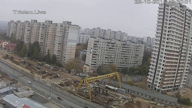 Triolan.Live - Харьков, строительство станции метро "Победа" (25-10-2015) смотреть онлайн