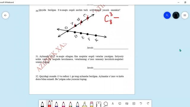 8 ta nuqta orqali nechta uchburchak yasash mumkin смотреть онлайн