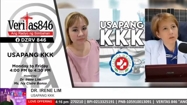HEART FAILURE-DR. IRENE LIM/VERITAS 846/USAPANG KKK/MON-FRI 4-4:30PM/DEC. 20, 2023 смотреть онлайн