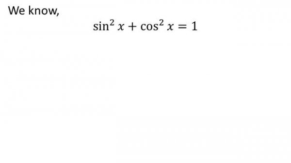 cos 2x = 1 - 2sin^2 x