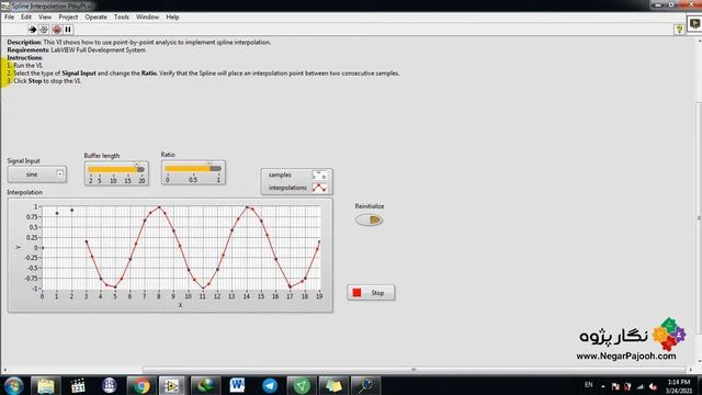 Spline Interpolation Point by Point - LabVIEW смотреть онлайн