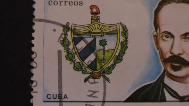 Postage stamp. Cuba Correos. Historia Latinoamericana. JOSE MARTI. Cuba. 1988. Price 5 c. смотреть онлайн