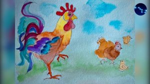 Петушок с семьей / Рассказы для малышей / К. Ушинский