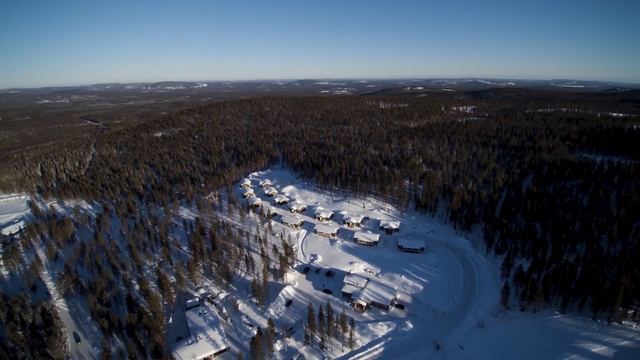 Winter in Lapland: Pello by air - Arctic Circle in Finland - Pello ilmasta kuvattuna смотреть онлайн