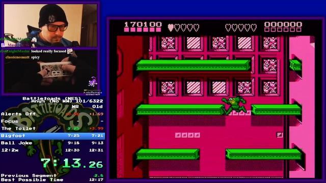 Battletoads Any% (No Credits Warp) Speedrun in 12m 29s 250ms WR (на 15.12.2023 год) смотреть онлайн