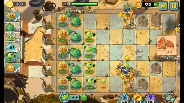 PvZ 2 #2. Локация: Древний Египет, Уровни: 5-7. смотреть онлайн