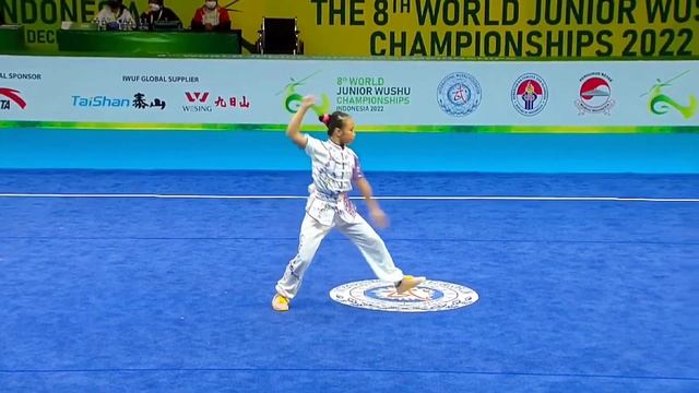 Anasera Zahraa Haryoso 🇮🇩 9.13 score🥇 Changquan (Group C Girls), 8th World Junior Wushu Championshi смотреть онлайн