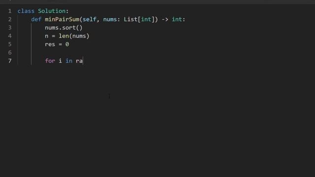 1877. Minimize Maximum Pair Sum in Array || Leetcode || Python смотреть онлайн