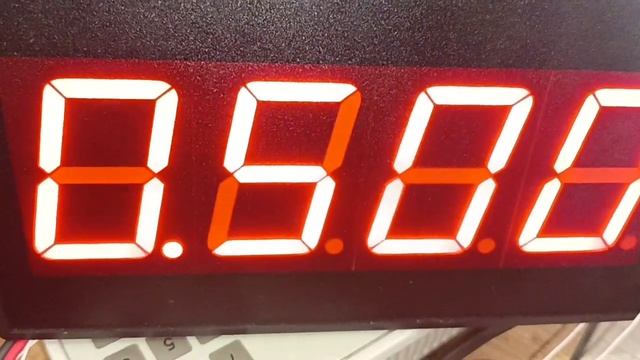 Промышленный семисегментный черёхразрядный LED экран для мойки самообслуживания RS485 Modbus RTU смотреть онлайн