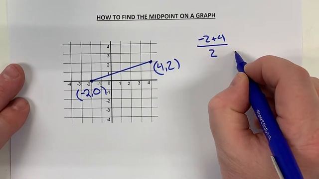 How to find the midpoint on a graph смотреть онлайн