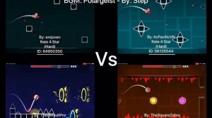 Geometry Dash = Polargeist Full Version (Comparison) (emjoven Vs ItzPacificVN Vs More)