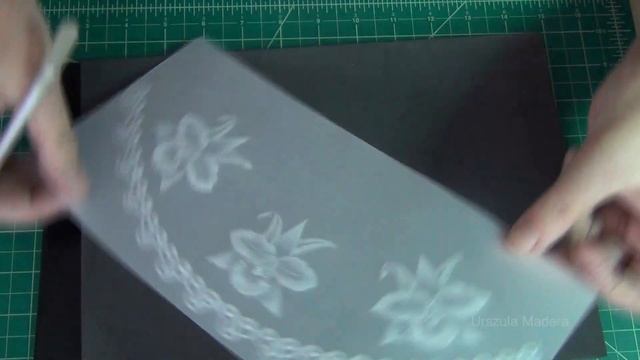 Free pattern - Parchment lampshade with orchids. Parchment art #21. смотреть онлайн