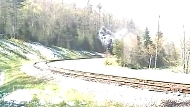 Shay 11 pulls a log train into Spruce (Crosby 3 chime at its best) смотреть онлайн