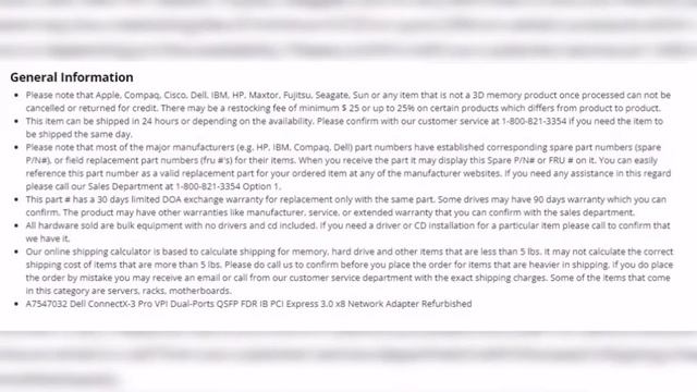 A7547032 Dell ConnectX-3 Pro VPI Dual-Ports QSFP FDR IB PCI Express 3.0 x8 Network Adapter смотреть онлайн