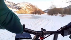 Мотобуксировщик ,,ПОЛЯРНИК,,.Тест на скорость   с  новой  звездой.