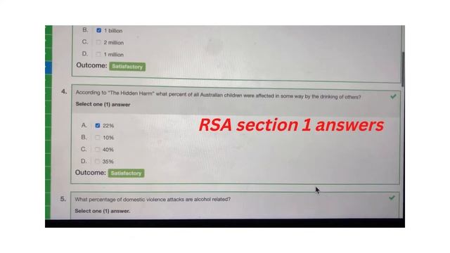 RSA section 1 answers смотреть онлайн