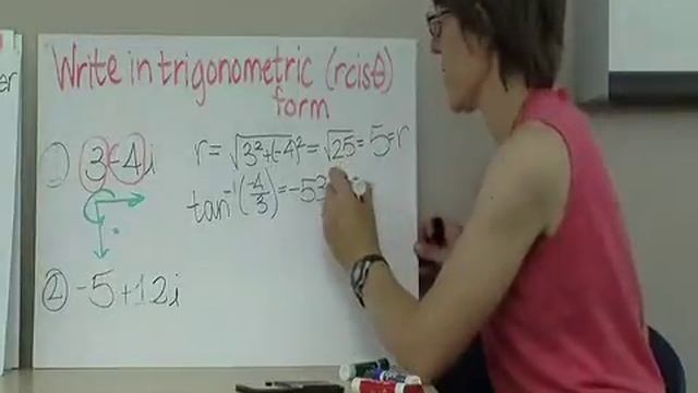 Precalculus Chapter 6 -- Trigonometric Form of a complex number смотреть онлайн
