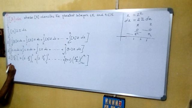 Integration of greatest integer [√x] from 0 to n^2 смотреть онлайн
