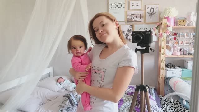 Morning reborn baby Evangelina and Louse Утро с реборном Евой и Луи смотреть онлайн
