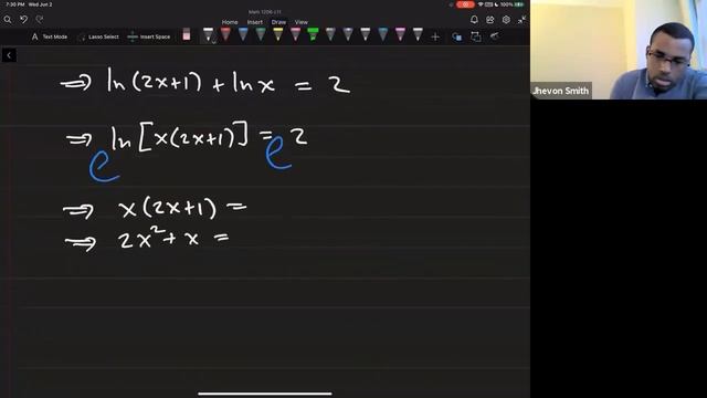 Math 1206-L11 Lecture 2 - Exp and Log examples; What is Calculus???; Intro to Limits смотреть онлайн