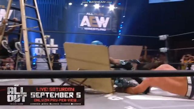 Pentagon Jr destroyer on Matt Jackson off ladder through table смотреть онлайн