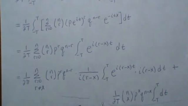 Inversion Formula for a Characteristic Function (part 1) смотреть онлайн