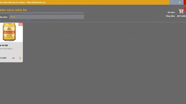 [C#] Foody Order with Sqlserver смотреть онлайн