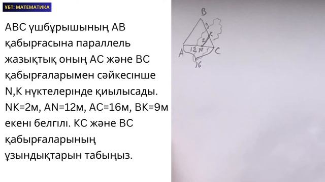 10 СЫНЫП ГЕОМЕТРИЯ ТЖБ 1- тоқсан (6-ЕСЕП) смотреть онлайн