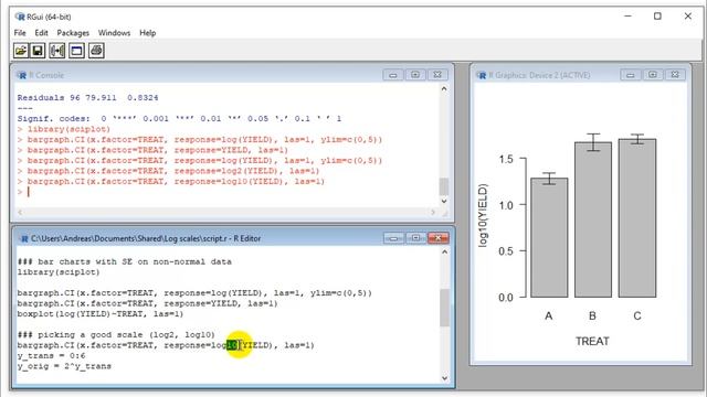 Project support - Graphics plots with log scales in R смотреть онлайн