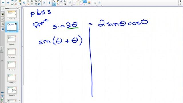 40SP 7 6 Proving sin 2x=2sinxcosx смотреть онлайн