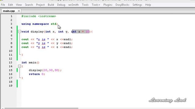 Lecture-24 ,C Default Function Parameters C++ смотреть онлайн