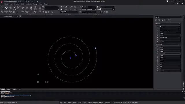 AresCAD 2018'de 2 ve 3 Boyutlu Spiral -Helix- Komutu смотреть онлайн