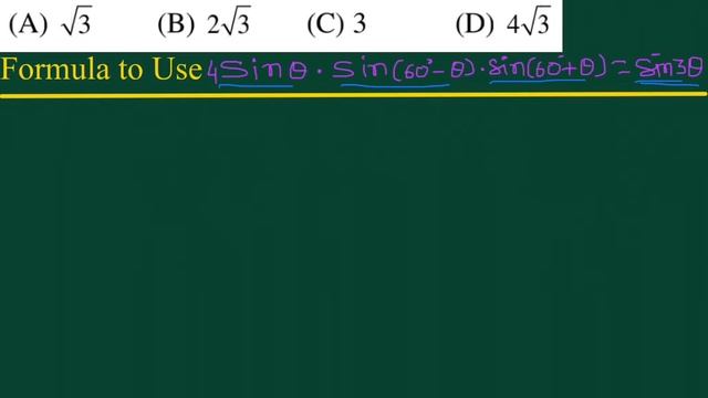 16sin(20)sin(40)sin(80) is equal to JEE Mains 2022 question смотреть онлайн
