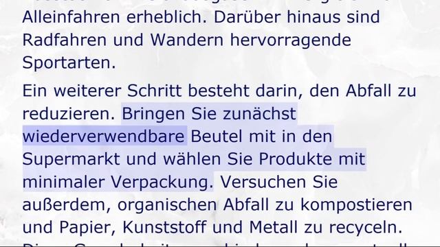 Deutsch - Mittel - Einfache Schritte zu einem umweltfreundlicheren Lebensstil смотреть онлайн