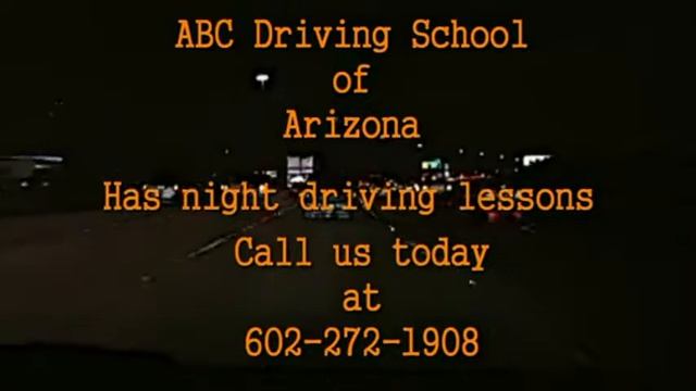 Night Driving With ABC Driving School In Phoenix Arizona