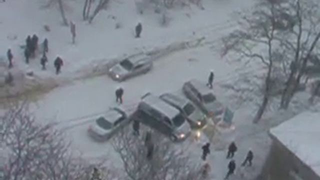 Гололед во Владивостоке 3.12.10 смотреть онлайн