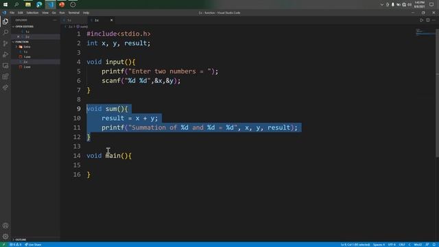 C Program to add two numbers using function || Fun: Prblm -02 || #codewithredoy смотреть онлайн