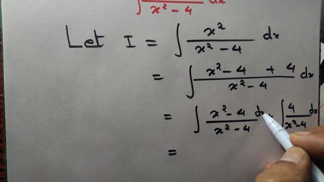 Evaluate the integral \int x^2 /x^2-4 \:dx смотреть онлайн