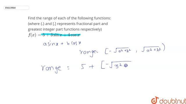 Find the range of each of the following functions: (where {.} and [.] смотреть онлайн