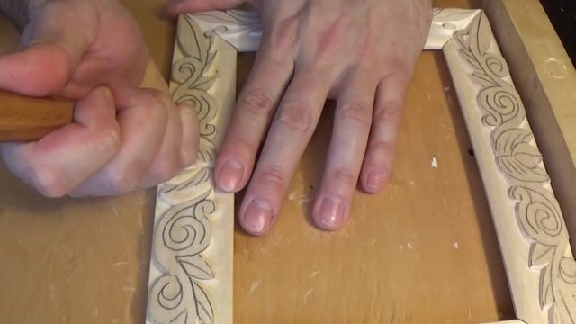 Резная рамочка под зеркало. Липа. Woodcarving