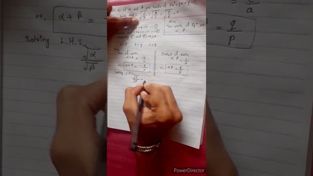 11.a) prove that √(α/β)+√(β/α)+√(q/p) = 0 If α and β are roots of px² + qx + q = 0. Quadratic Equat смотреть онлайн