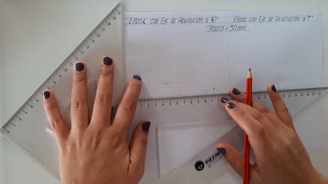 Método de elipse con eje de revolución a 90° смотреть онлайн