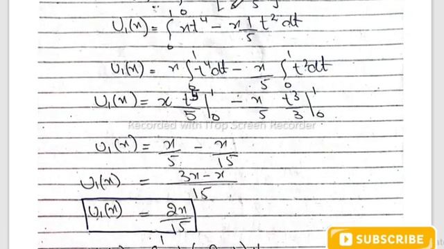 |Integral equation| Exercise 2.2 | Fredholm integral equation| Adomian Decomposition Method| смотреть онлайн