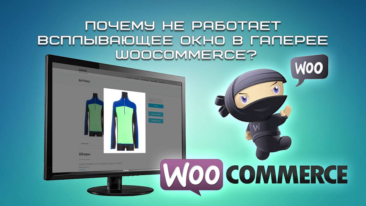 Почему не работает всплывающее окно в галерее Woocommerce? смотреть онлайн