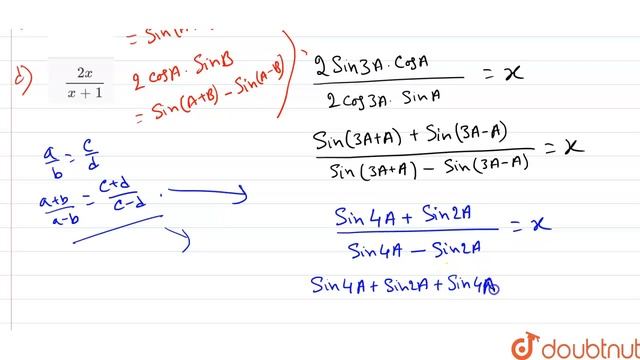 If (tan 3A)/(tan A)=x, then the value of (sin 3A)/(sin A) is- | 12 | MCQ's | MATHS | CHHAYA PUBL... смотреть онлайн