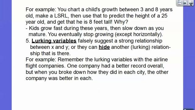 Extrapolation and Lurking Variables - Section 4.2-1 смотреть онлайн
