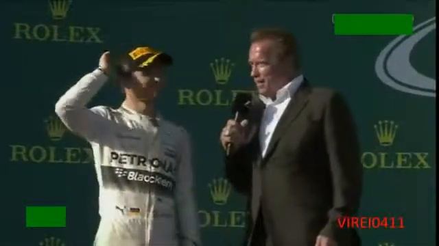 Arnold Schwarzenegger wearing his AJT Jewellery Skull ring with Lewis Hamilton смотреть онлайн
